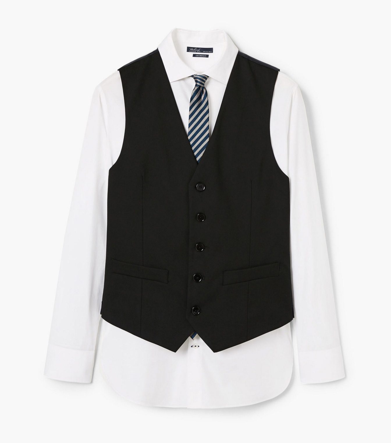 Slim-fit check suit blazer - Image 3